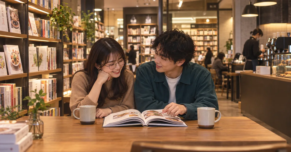 アトレ浦和でデートを楽しむふたりをイメージしたAI画像