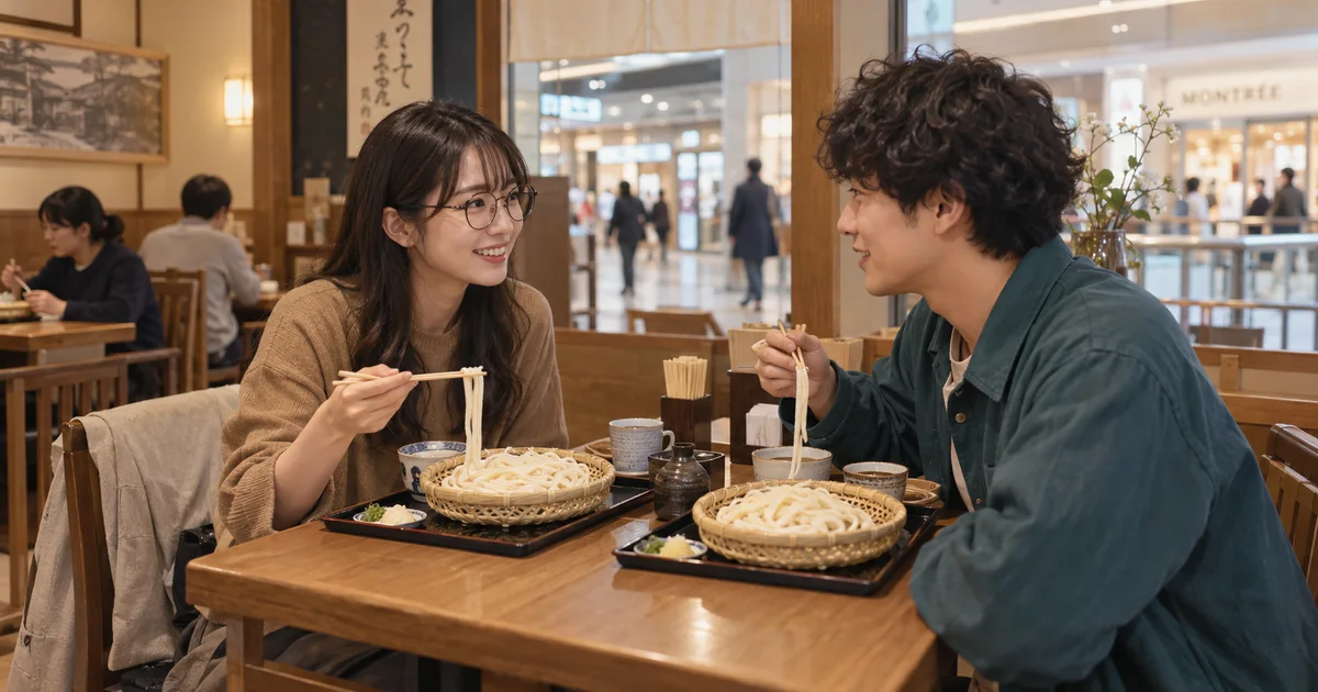 高崎モントレーでデートを楽しむふたりをイメージしたAI画像
