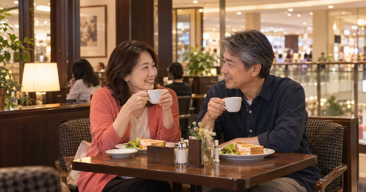アピタ戸塚店でデートを楽しむふたりをイメージしたAI画像